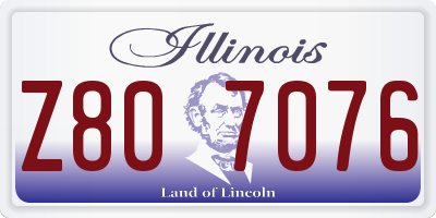 IL license plate Z807076