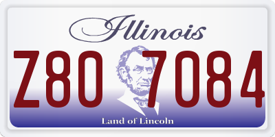 IL license plate Z807084
