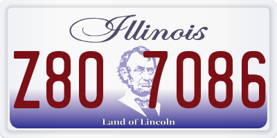 IL license plate Z807086