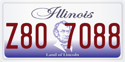 IL license plate Z807088
