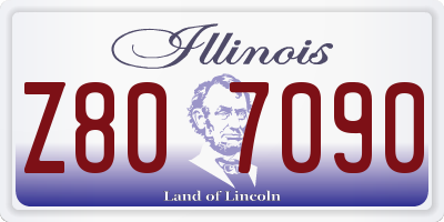 IL license plate Z807090