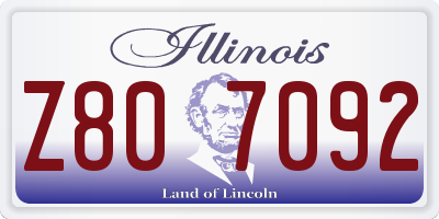 IL license plate Z807092