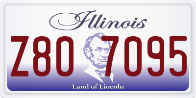 IL license plate Z807095
