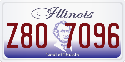IL license plate Z807096