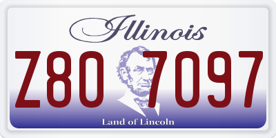 IL license plate Z807097