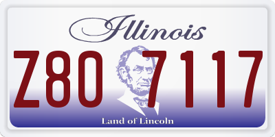 IL license plate Z807117