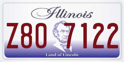 IL license plate Z807122