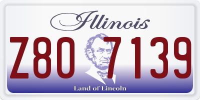 IL license plate Z807139