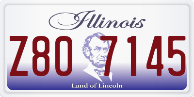 IL license plate Z807145