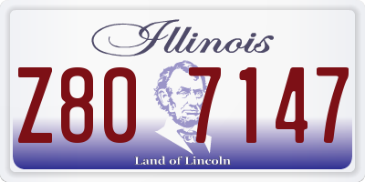 IL license plate Z807147