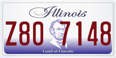 IL license plate Z807148