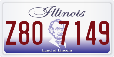 IL license plate Z807149