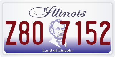 IL license plate Z807152