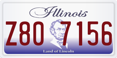 IL license plate Z807156