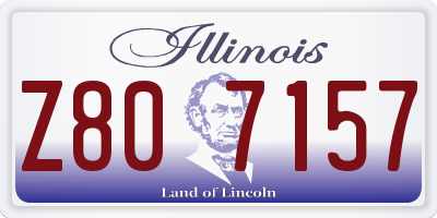 IL license plate Z807157