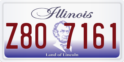 IL license plate Z807161