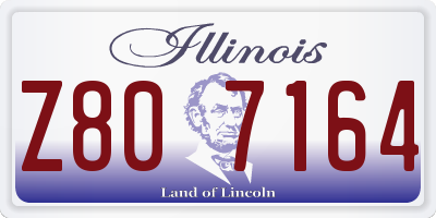 IL license plate Z807164