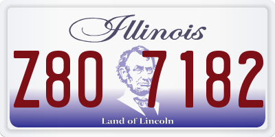 IL license plate Z807182