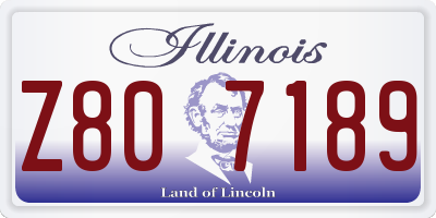 IL license plate Z807189