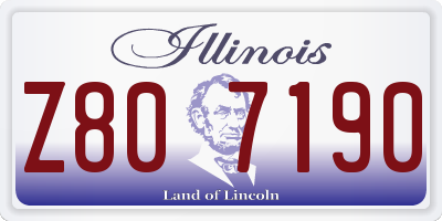 IL license plate Z807190