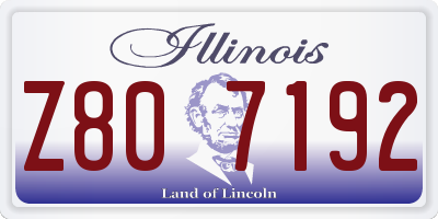 IL license plate Z807192