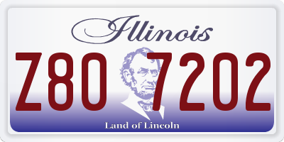 IL license plate Z807202