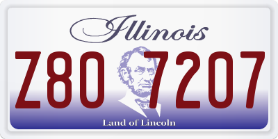 IL license plate Z807207