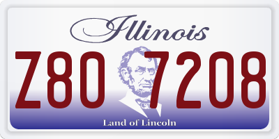 IL license plate Z807208