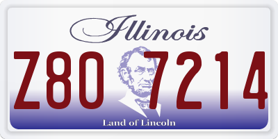 IL license plate Z807214
