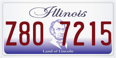 IL license plate Z807215