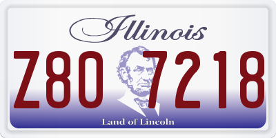 IL license plate Z807218