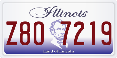 IL license plate Z807219