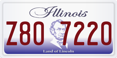 IL license plate Z807220