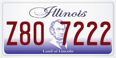 IL license plate Z807222
