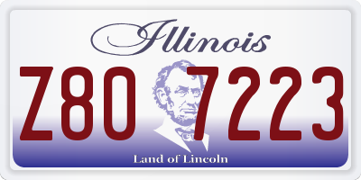 IL license plate Z807223