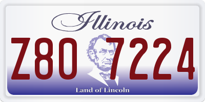 IL license plate Z807224