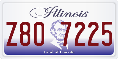 IL license plate Z807225