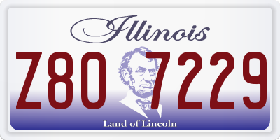 IL license plate Z807229