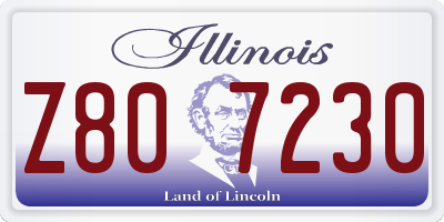 IL license plate Z807230