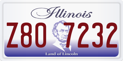 IL license plate Z807232