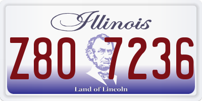 IL license plate Z807236