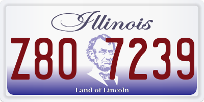 IL license plate Z807239