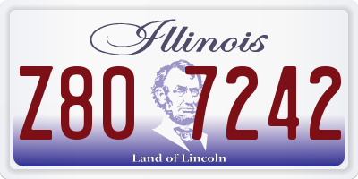 IL license plate Z807242