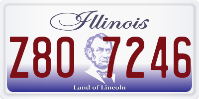 IL license plate Z807246