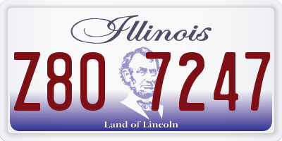 IL license plate Z807247