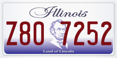 IL license plate Z807252