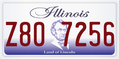 IL license plate Z807256
