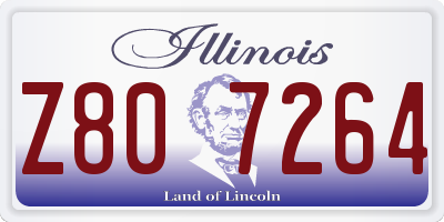 IL license plate Z807264
