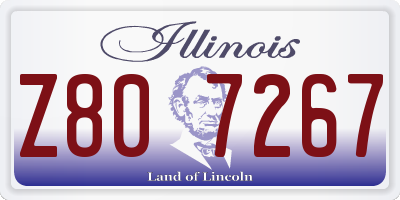 IL license plate Z807267