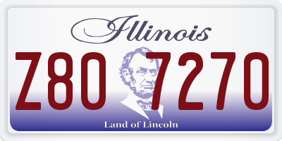 IL license plate Z807270